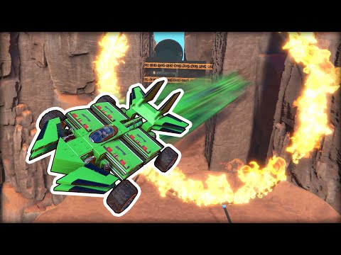 2 in 1 Car Gliding Stunt Challenge! (Trailmakers Multiplayer Gameplay)