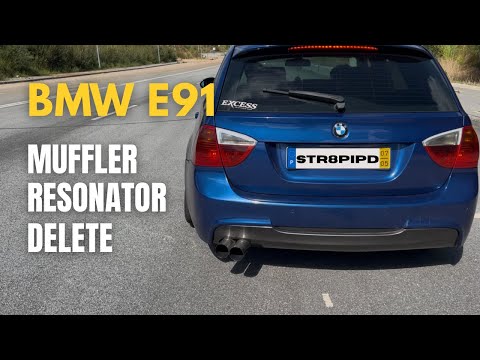 BMW E91 Touring • Shotgun Exhaust Build for Drift! (INSANE Sound)