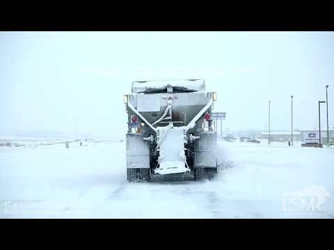 02-19-2018 Rapid City, South Dakota - Snowy Commute and Snow Removal