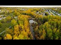 Flin Flon Manitoba Canada - Flin Flon Creek Fly Over - Sunset Flight
