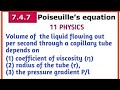 Poiseuille S Equation Unit 7 Properties Of Matter 11 Physics Samacheer Kalvi