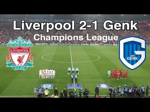 Liverpool Vs Genk (2-1)- Alex Oxlade-Chamberlain scores the Winner! UEFA Champions League Highlights