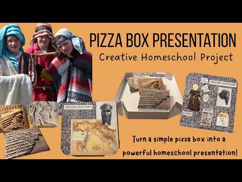 Pizza Box Presentation | Homeschool | Creative History Project Idea for Kids | Homeschool Mum Guide