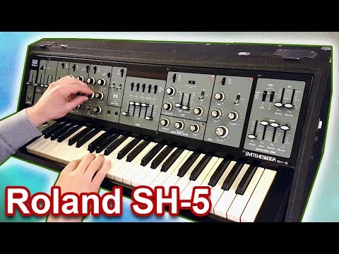 ROLAND SH-5 - Analog Synth Demo | Sounds & Patches