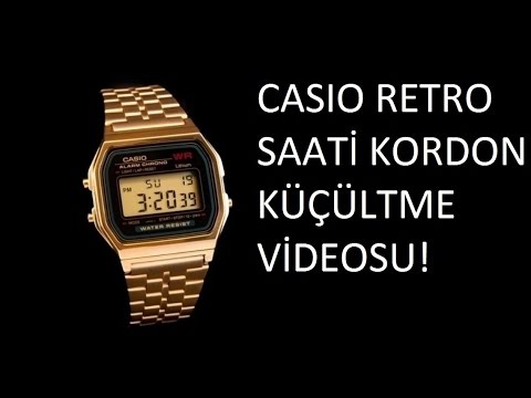 Casio Retro Saat Kordon ayarlama - küçültme (Video)