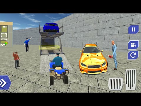 US Police ATV Quad Bike Transport Truck Simulator E4 - Android Gameplay
