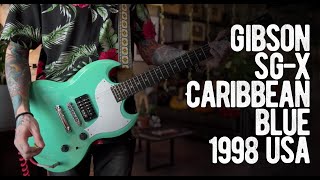 Video thumbnail for Gibson SG-X Caribbean Blue 1998 USA by Loud Lemon Demo