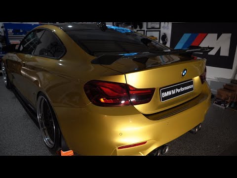 Episode 5 - How to install the new BMW m3/G80 m4/G82 carbon fiber wing on a BMW m4/F82 with brackets