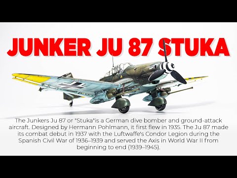 Painting 1/48 Junker Ju 87 Stuka from Hasegawa SCALE MODEL