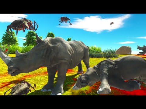Swarm Bugs Vs Wild Animals - Animal battle - Battle ARBS - Animal Revolt Battle Simulator