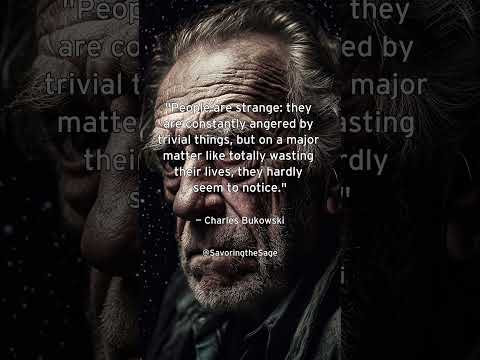 Are You Wasting Your Life? – Charles Bukowski – Poetry