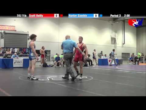 Scott Reilly vs. Hunter Gamble at 2013 Junior Nationals - FILA - FS