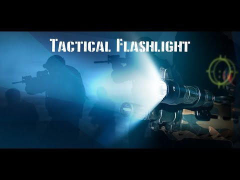 Tactical Flashlight Laser LED Video
