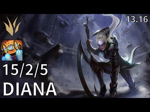 Diana Jungle vs Kha'Zix - EUW Master | Patch 13.16