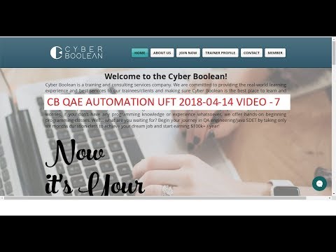 CB QA AUTOMATION ENGINEERING UFT SESSION 7