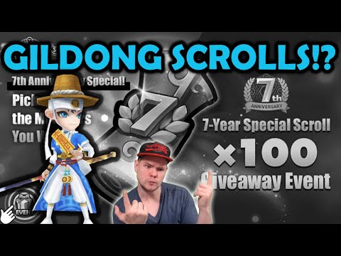 155x 7th Anniversary Gildong Scrolls!? - Summoners War