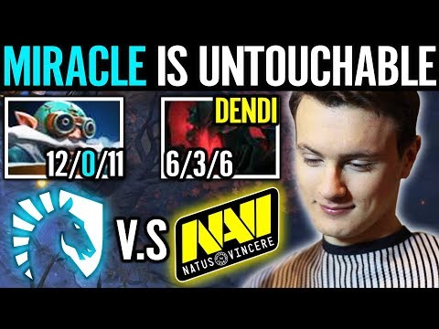 Miracle vs Dendi Show no Respect Miracle- Dominating! Liquid vs Navi Dota 2