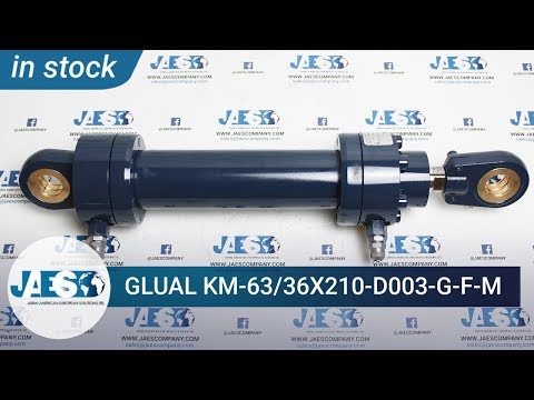 GLUAL KM-63/36X210-D003-G-F-M (IN STOCK) CILINDRO OLEODINAMICO - HYDRAULIC CILINDER