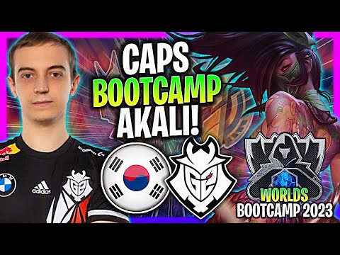 CAPS IS READY TO PLAY AKALI MID IN KOREA SOLOQ! | G2 Caps Plays Akali Mid Worlds Bootcamp 2023!