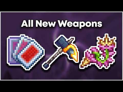 ALL NEW WEAPONS in Terraria 1.4.5!