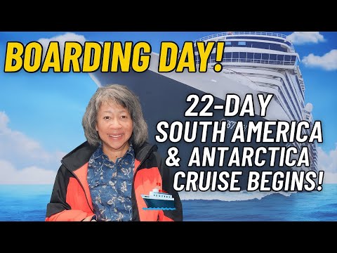 Thumbnail for My 22-Day Cruise to Antarctica Starts NOW! | Boarding Holland America Oosterdam