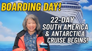 My 22-Day Cruise to Antarctica Starts NOW! | Boarding Holland America Oosterdam