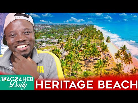 Most Relaxing Beach I've Been to in Ghana (Heritage Beach)