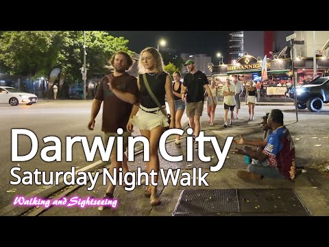 Darwin City Walk Tour Saturday Night September 2025 🍺Northern Territory Australia Top End Nightlife
