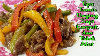 Download lagu TUMIS DAGING SAPI PAPRIKA EMPUK DAN ENAK CHINESE FOOD || STIR FRY BEEF & BELL PEPPER @humairaharyu mp3 Download lagu TUMIS DAGING SAPI PAPRIKA EMPUK DAN ENAK CHINESE FOOD || STIR FRY BEEF & BELL PEPPER @humairaharyu mp3