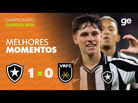 Gols e lances de Botafogo x Volta Redonda