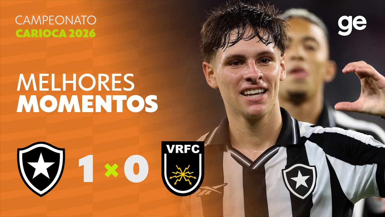 VÍDEO | Gol e melhores momentos da vitória do Botafogo sobre o Volta Redonda pelo Carioca