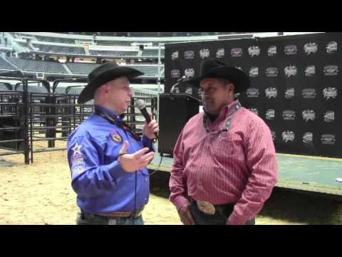Julio Moreno, Owner Of PBR Champion Bucking Bull Bushwacker, Talks With Jason Hetland