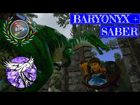 BARYONYX AND UNTAMABLE SABER | Arktic Hardcore Survival Episode 31 | ARK Survival Evolved Mobile