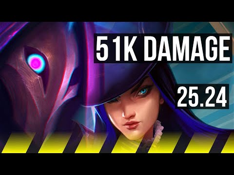 JHIN & Janna vs CAITLYN & Bard (ADC) | 51K damage | KR Challenger | 25.24