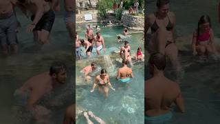 ☀️The Wonder Of Cleopatra Pool Fun Turkey -Beautiful Day? #cleopatra #pamukkale #pool