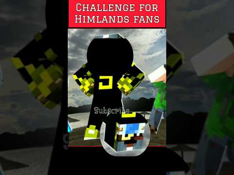 "Insane Challenge for Himlands Lover๐" #minecraft #himlands #shorts