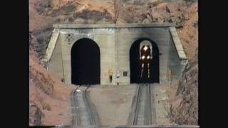 preview picture of video 'UP trains at Hermosa Tunnel,Wyoming 05/03/1993'