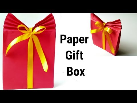 DIY Crafts : Paper GIFT Bag/How to make Easy paper Gift Box/Paper craft ideas