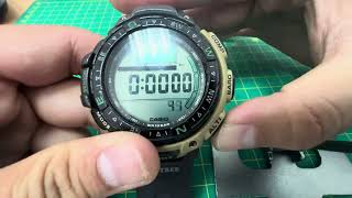 Chỉnh Giờ Đồng Hồ Casio Protek PRG-40 (How To Set The Time And Date  Casio Protek PRG-40)
