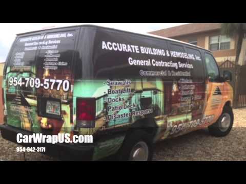 Ford Van, Full 3M Vinyl Car Wrap, Accurate Building & Remodeling,Fort Lauderdale