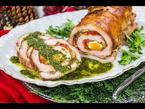 Argentinian-Style Stuffed Pork Loin with Chimichurri - Home & Family