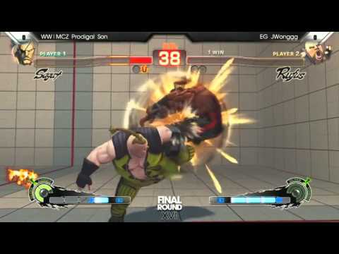 [FR 16 SSFIV AE] WW MCZ Prodigal Son (Sagat) vs EG JWonggg (Rufus)