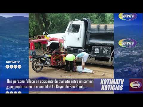 Una persona f4llece en un accidente de tránsito en la comunidad La Reyna #sanramón #matagalpa