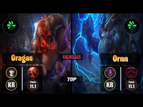 Roach GRAGAS (Top) [Grasp of the Undying] VS ORNN - Master KR Patch 11.1