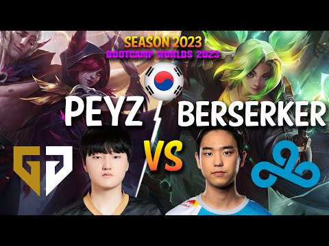 GEN Peyz vs C9 Berserker - Peyz XAYAH vs Berserker ZERI ADC - Patch 13.20 KR Ranked