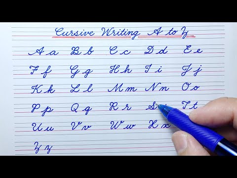 Cursive writing a to z | Cursive letters abcd |Cursive handwriting practice |English Cursive writing