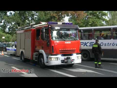 13.09.2009 Straż Pożarna o wypadku koło wieży ciśnień