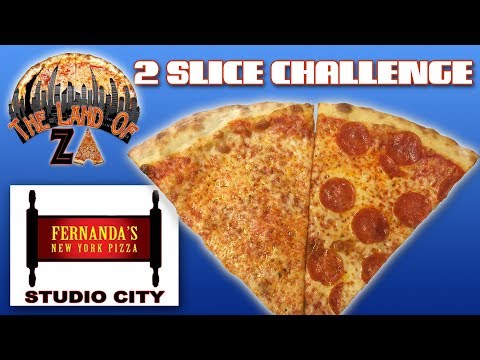 Fernanda's NY Pizza (Studio City, CA) - 2 SLICE CHALLENGE NY Pizza Review