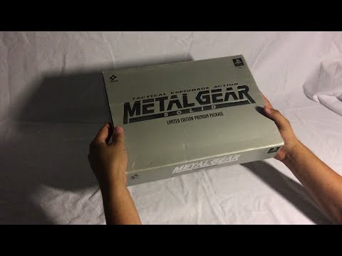 Unboxing PS1 - Metal gear solid Limited edition premium package PAL (1999)
