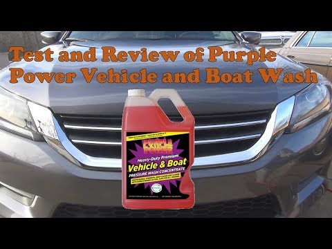 Test and review of Purple Power Vehicle and Boat wash